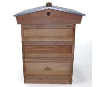 Actiasbee National Pine Bee Hive Starter Kit With Frames And Wax Gabled Roof