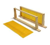 Actiasbee SN4 National Super Frames with Wax Foundation - Flat Pack Pine Beehive Frames - 345mm x 128mm - Assembly Required - Suitable for National Super Box