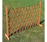 Actiasgear Expanding Wooden Trellis Fence Freestanding Garden Screen Divider Portable 6Ft
