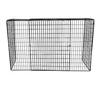 Actiasgear - Extendable Metal Fire Guard Safety Screen | 815mm-1520mm Adjustable Width, 700mm High | Black Fireplace Spark Protector