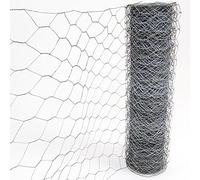 Actiasgear Galvanised Chicken Wire Mesh Fencing - Poultry Netting for Rabbit Runs, Pet Enclosures & Garden Protection - 25m or 50m Roll (600mm Width 25m Length)