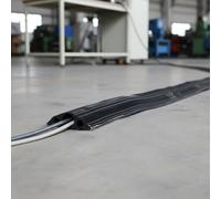 Actiasgear Heavy Duty Floor Cable Protector - Black Rubber Wire Cover Tidy Trunking - Anti-Slip Cable Management Channel for Office, Home & Events (16cm x 5cm x 4m)