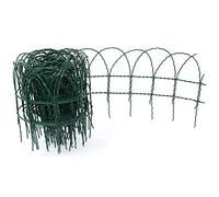 Actiasgear PVC Garden Border Fence 10 Metre x 250mm Green Decorative Lawn Edging