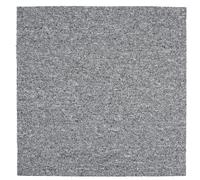 Actiasmat 50x50cm Carpet Tiles 5 Sq M Contract Flooring Tiles with Heavy Duty Bitumen Backing 20 Pack (Grey, 10cm Sample)