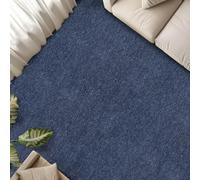 Actiasmat 50x50cm Carpet Tiles 5 Sq M Contract Flooring Tiles with Heavy Duty Bitumen Backing 20 Pack (Blue, 10cm Sample)