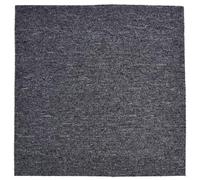 Actiasmat 50x50cm Carpet Tiles 5 Sq M Contract Flooring Tiles with Heavy Duty Bitumen Backing 20 Pack (Dark Grey, 10cm Sample)