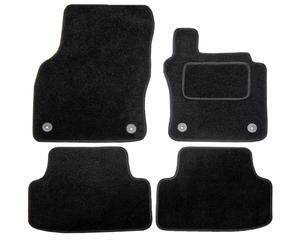 Actiasmat Black Carpet Floor Mats, Custom Fit for Seat Leon MK3 2013-2020 4-Piece Set with Clips
