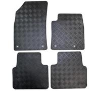 Actiasmat Black Custom Fit Replacement Floor Mat for Vauxhall Crossland X - 4 Piece Set (Heavy Duty Rubber)