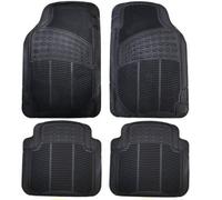 Actiasmat Black Rubber Heavy Duty Universal Fit Floor Car Mats 4 Pcs