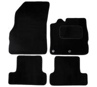 Actiasmat - Black Tailored Carpet Car Mats 4-Piece Set for Renault Megane MK3 2008-2016 with Anti-Slip Backing