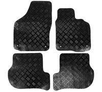 Actiasmat Black Tailored Replacement Car Floor Mats for Volkswagen Golf MK6 | 4-Piece Floor Set (Heavy Duty Rubber)