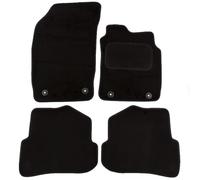 Actiasmat - Custom Fit Black Carpet Car Floor Mats for Audi A1 2010-2018 | 4 Piece Set with Extra Thick Heel Pad