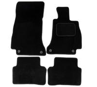Actiasmat - Custom Fit Black Carpet Car Floor Mats for Mercedes E-Class W213 Saloon (2016 Onwards) | 4-Piece Set with Anti-Slip Backing