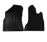 Actiasmat Custom Fit Black Replacement Car Floor Mats for Citroen Berlingo 2008-2018 | 2 Piece Set (Heavy Duty Rubber)