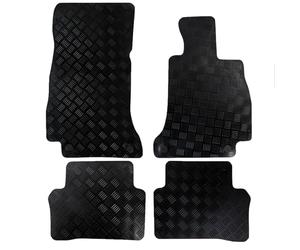 Actiasmat Custom Fit Black Replacement Car Floor Mats for Mercedes E Class W213 Saloon 2016 Onwards | 4 Piece Set (Heavy Duty Rubber)