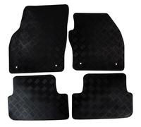 Actiasmat - Custom Fit Black Replacement Car Floor Mats for Volkswagen Polo MK6 | 4 Piece Mat Set (Heavy Duty Rubber)