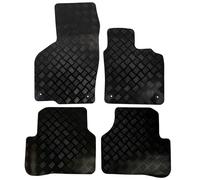 Actiasmat - Custom Fit Black Replacement Car Floor Mats for VW Passat B6/B7 2005-2015 | 4 Piece Set with Round Clips (Heavy Duty Rubber)