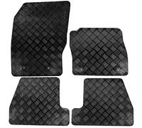 Actiasmat - Custom Fit Black Rubber Car Floor Mats for Ford Focus Mk3 2011-2018 | 4 Piece Set