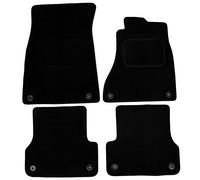 Actiasmat - Custom Fit Carpet Car Floor Mats for Audi A6 C7 2011 Onwards | 4 Piece Set with Securing Clips
