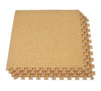Actiasmat Eva Cork Floor Tiles Soft Mats With Foam Base Protective Flooring