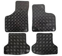 Actiasmat Fits Audi A3 2003 To 2012 Tailored Rubber Car Mats Black 4Pc Floor Set