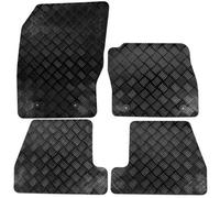 Actiasmat Fits Ford Focus Mk3 2011 - 2018 Tailored Rubber Car Mats Black 4Pc Floor Set
