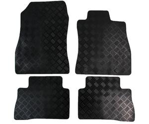 Actiasmat Fits Nissan Juke Car Mats Tailored Rubber 2010 To 2019 4Pc Black Floor Set