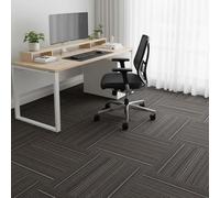 Actiasmat Heavy Duty Black Carpet Tiles 20 Pack, 5M² Commercial Flooring