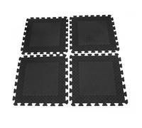Actiasmat Heavy Duty Interlocking Rubber Gym Mats Garage Flooring Tiles Commercial 4Pcs