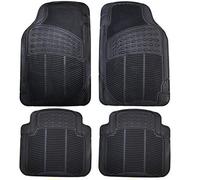 Actiasmat Heavy Duty Universal Fit Rubber Car Mats - 4-Piece Replacement Set with Anti-Slip PVC Nib Backing - All-Weather Protection, Trim-to-Fit Floor Mats for Cars, Trucks, SUVs & Vans