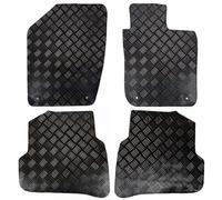 Actiasmat Rubber Car Floor Mats for Skoda Fabia MK3 2015-2021 | 4-Piece Set, 2015-2021 Fitment, MK3 Compatible