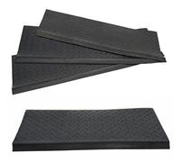 Actiasmat Stair Treads Rubber Matting Non Slip 3 Steps Staircase Cover Diamond Pattern