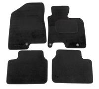 Actiasmat Tailored Car Floor Mats for Kia Cee’d 2012 Onwards | 4-Piece Black Set with 3 Eyelets | Rubber or Carpet Options