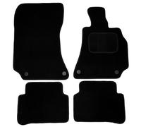 Actiasmat - Tailored Car Floor Mats for Mercedes E Class W212 Facelift 2013-2016, Black Carpet, 4 Piece Set