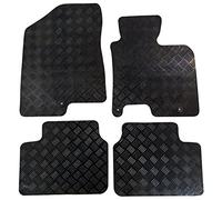 Actiasmat Tailored Carpet Car Mats for Kia Cee'D 2012 Onwards, Black, 4-Piece Floor Mat Set with 3 Eyelets (Heavy Duty Rubber)