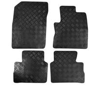 Actiasmat - Tailored Rubber Car Floor Mats for Nissan Qashqai Mk3 2021 Onwards - 4pc Set Black