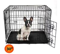 Easipet M 30Inch Foldable Black Dog Cage