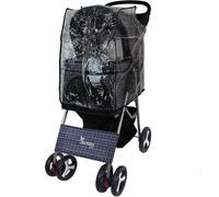 Actiaspet 4 Wheel Tartan Pet Stroller Dog Cat Puppy Pram Travel Cart Jogging Buggy Carrier With Cover