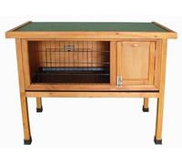Actiaspet 4ft Wooden Rabbit Guinea Pig Hutch with Run & Ramp (Wood, Single Tier - 3ft)