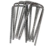Actiaspet 50Pcs U Pins Steel Pegs Metal Turf Reinforcement For Grass Protection Mesh