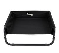 Easipet Elevated Dog Bed Black, Small 56x56x24cm, Steel Frame for Small Breeds