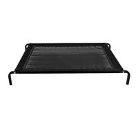 Actiaspet - Black Waterproof Elevated Mesh Dog Bed | Raised Pet Cot with Steel Frame (Large)