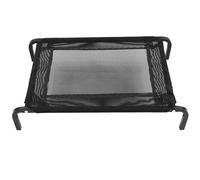 Actiaspet - Black Waterproof Elevated Mesh Dog Bed | Raised Pet Cot with Steel Frame (Small)