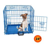 Actiaspet Blue 24in Dog Metal Training Cage