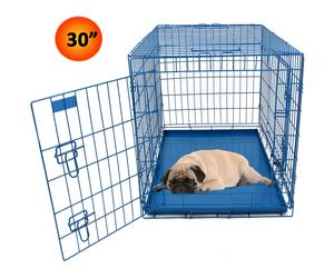 Actiaspet Blue 30in Dog Metal Training Cage
