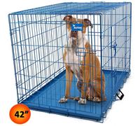 Actiaspet Blue 42in Dog Metal Training Cage