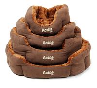Easipet Deluxe Dog Bed, Medium, Suede with Faux Fur Fleece Lining, 60 x 50 x 23 cm