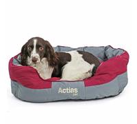 Actiaspet Burgundy/grey Waterproof Dog Bed Large