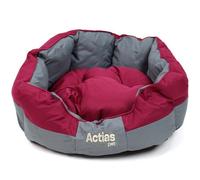 Actiaspet Burgundy/grey Waterproof Dog Bed Small