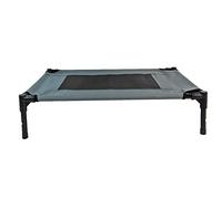 Actiaspet Elevated Dog Bed Oxford Mesh Pet Cot Indoor or Outdoor (Grey, Medium)